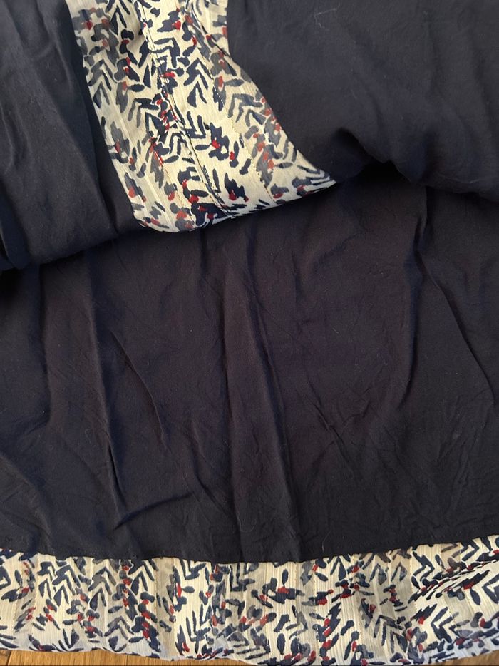 Robe fluide manches courtes - Nafnaf - T.36 - Parfait état - photo numéro 3