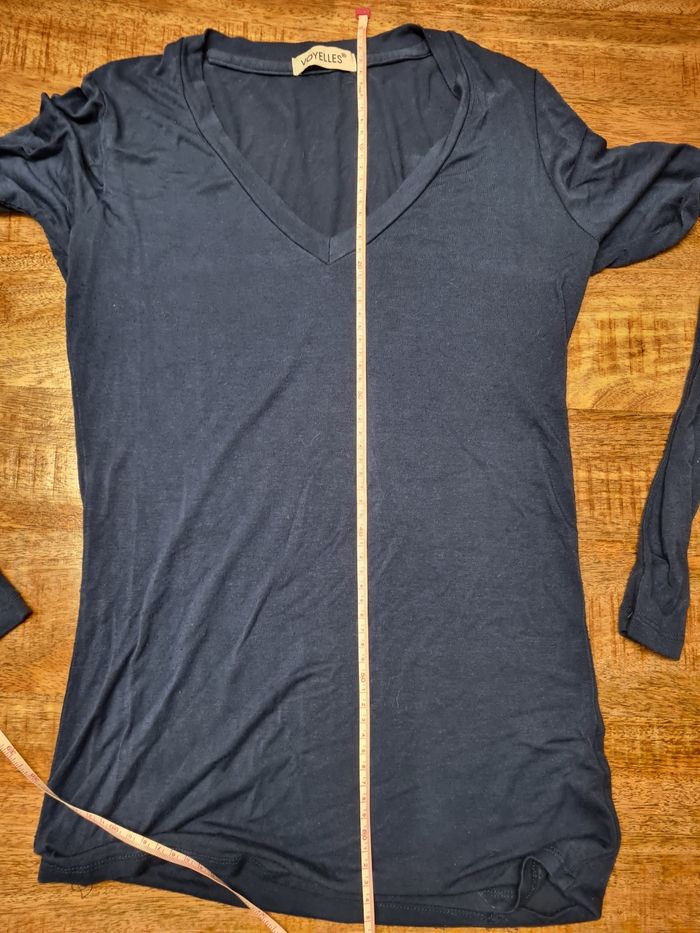 Blouse bleu marine taille 38 - photo numéro 5