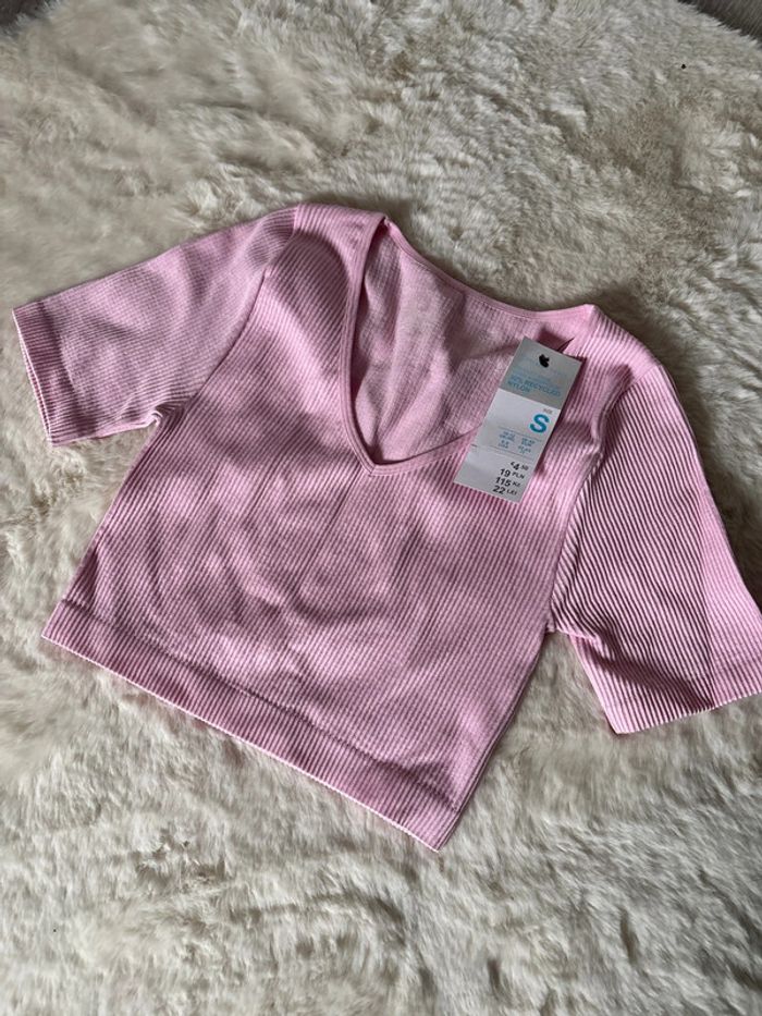 T-shirt crop top rose Primark
