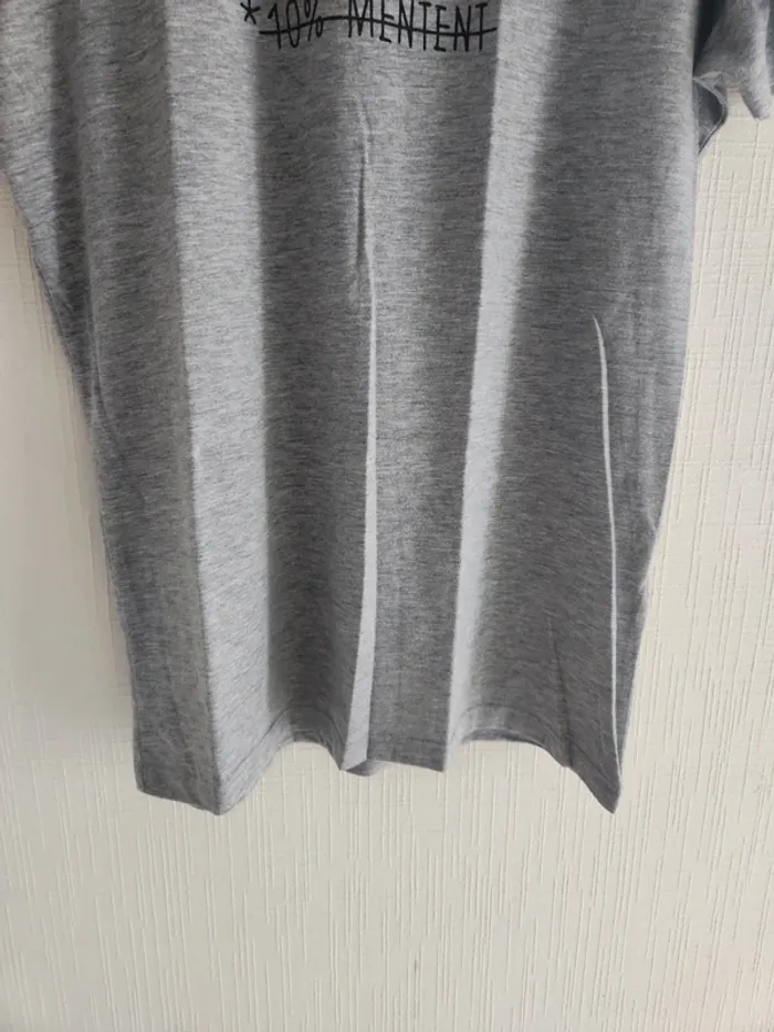 Tee-shirt manches courtes gris Celio M - photo numéro 8