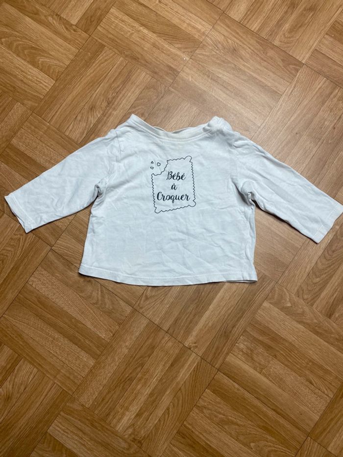 T-shirt à manches longues 6 mois Tape à l’Oeil