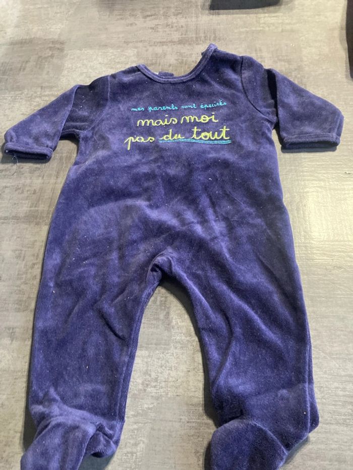 Pyjama velours 6 mois