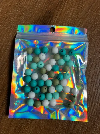 50 perles en silicones 9mm
