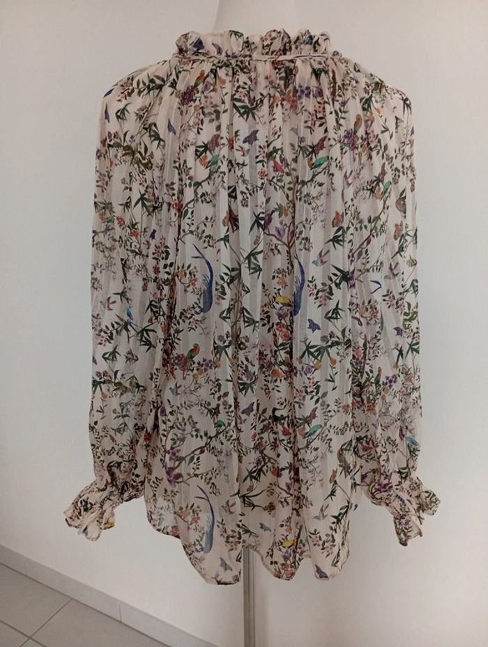 Blouse fluide crème transparente H&M taille unique - photo numéro 2
