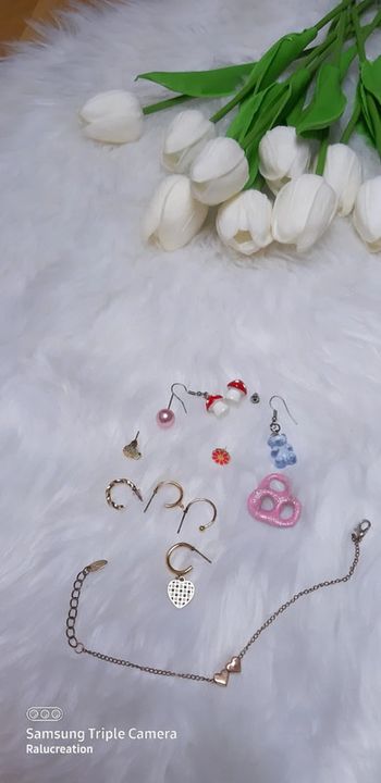 💟Lot accessoires bijoux boucles d'oreilles bracelet
