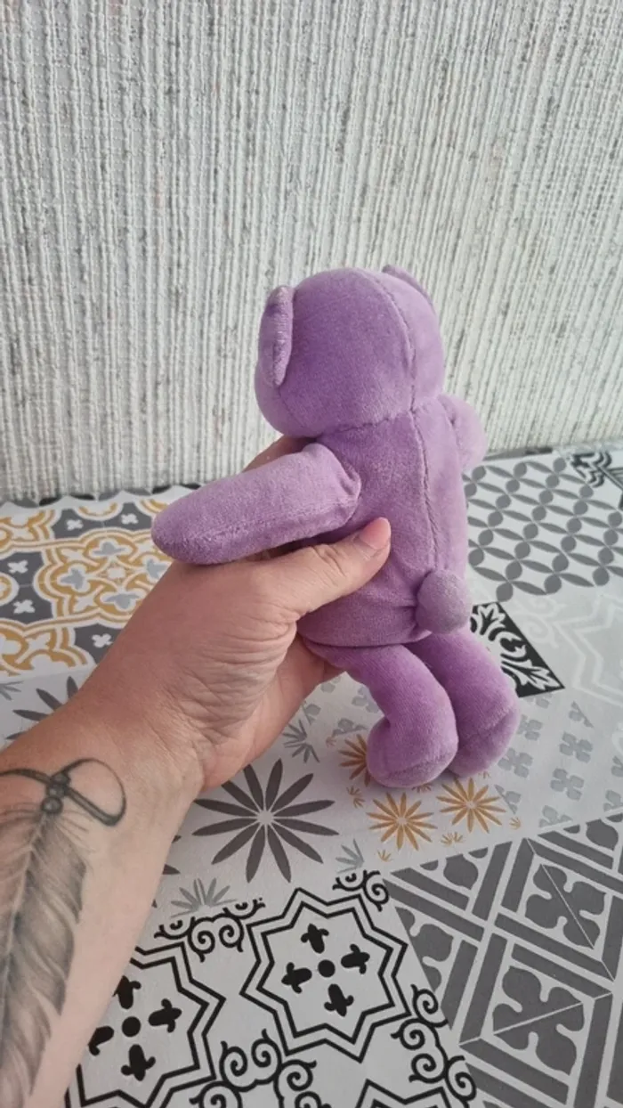 Peluche ours violet - photo numéro 8