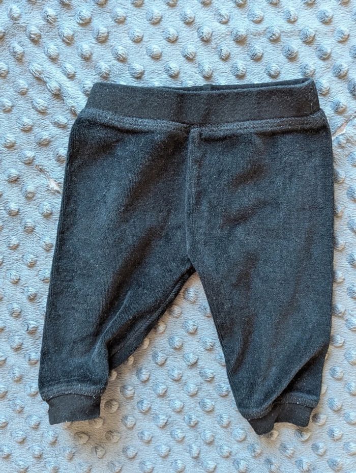 Ensemble bébé noir et blanc - t-shirt jaimolas & pantalon zeeman - taille 3 mois - photo numéro 3