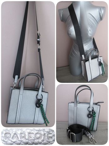 Sac bandoulière argenté