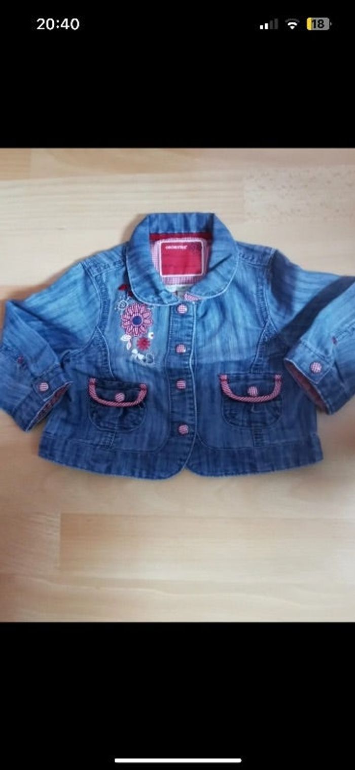 Veste en jean fille