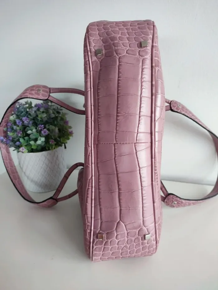 Sac à main Le Tanneur Lila Croco - photo numéro 12