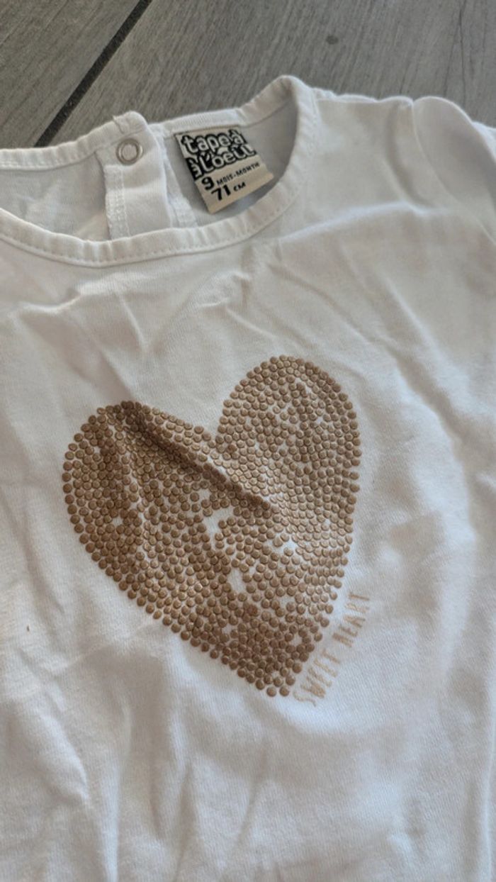 Lot tee shirt 9 mois - photo numéro 2