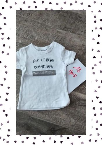 T-shirt fort et beau comme papa
