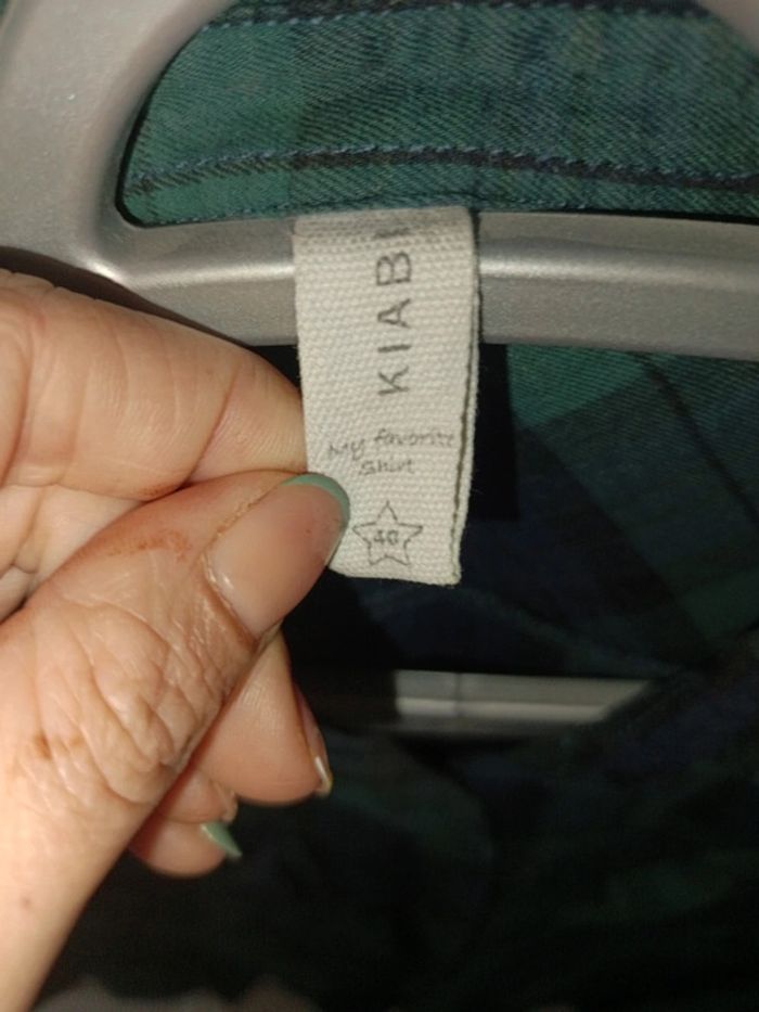 Chemise verte à carreaux - photo numéro 2