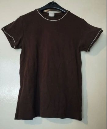 T shirt Maron brun