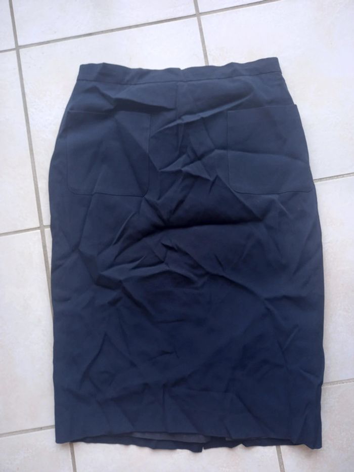 Jupe crayon femme bleu