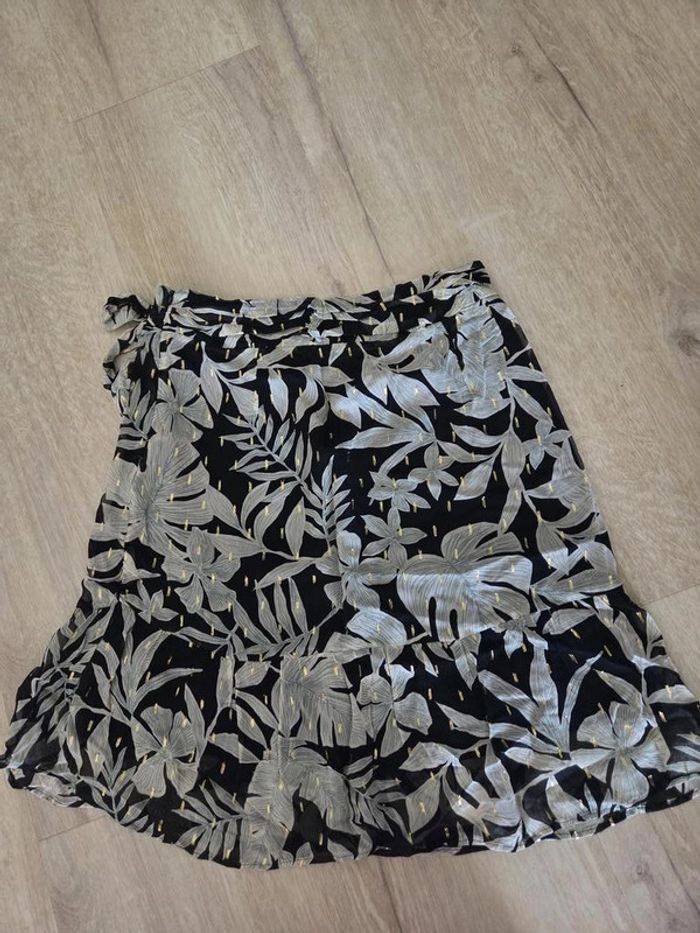 mini-jupe Caroll noir et multicolore taille M - photo numéro 2