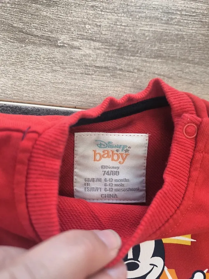 Sweat léger garçon 12 mois 80cm Disney Mickey - photo numéro 4