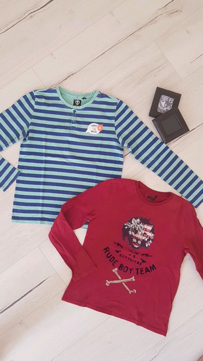 Lot de 2 teeshirts garçon 12ans ikks