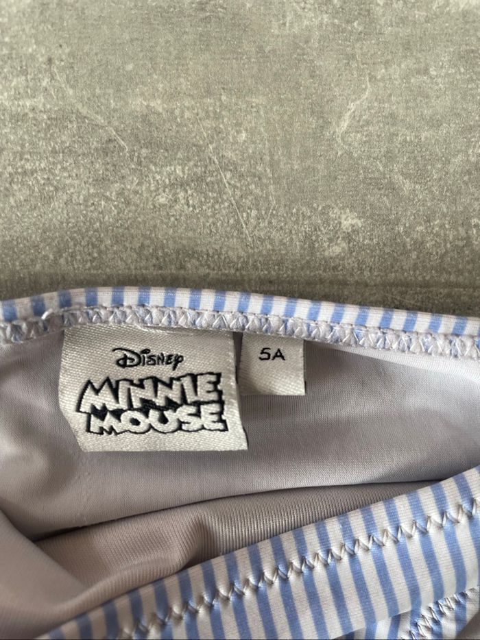 Maillot de bain 2 pièces rayé bleu - Minnie fille 5 ans - photo numéro 5