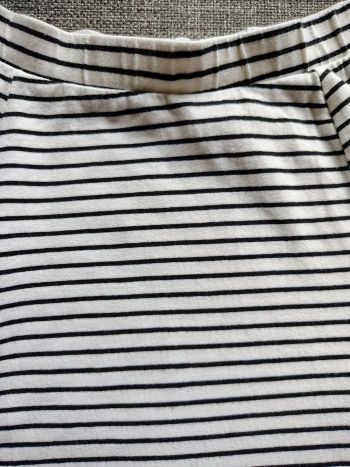 Jupe fille rayures noire et blanche - photo numéro 2