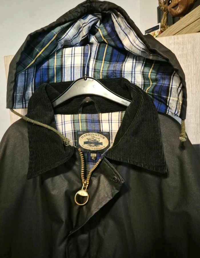 Manteau Harrington_ barbour Wax Jacket homme_taille XL - photo numéro 2