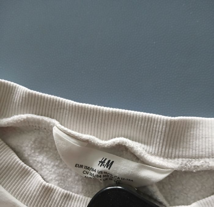 Sweat blanc manches longues h&m - photo numéro 4