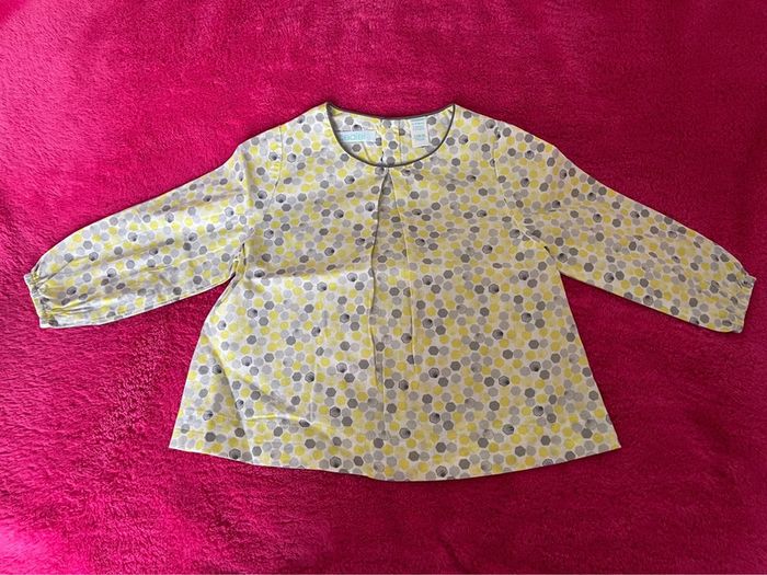 Blouse manches longues Obaïbi 12 mois - 74 cm