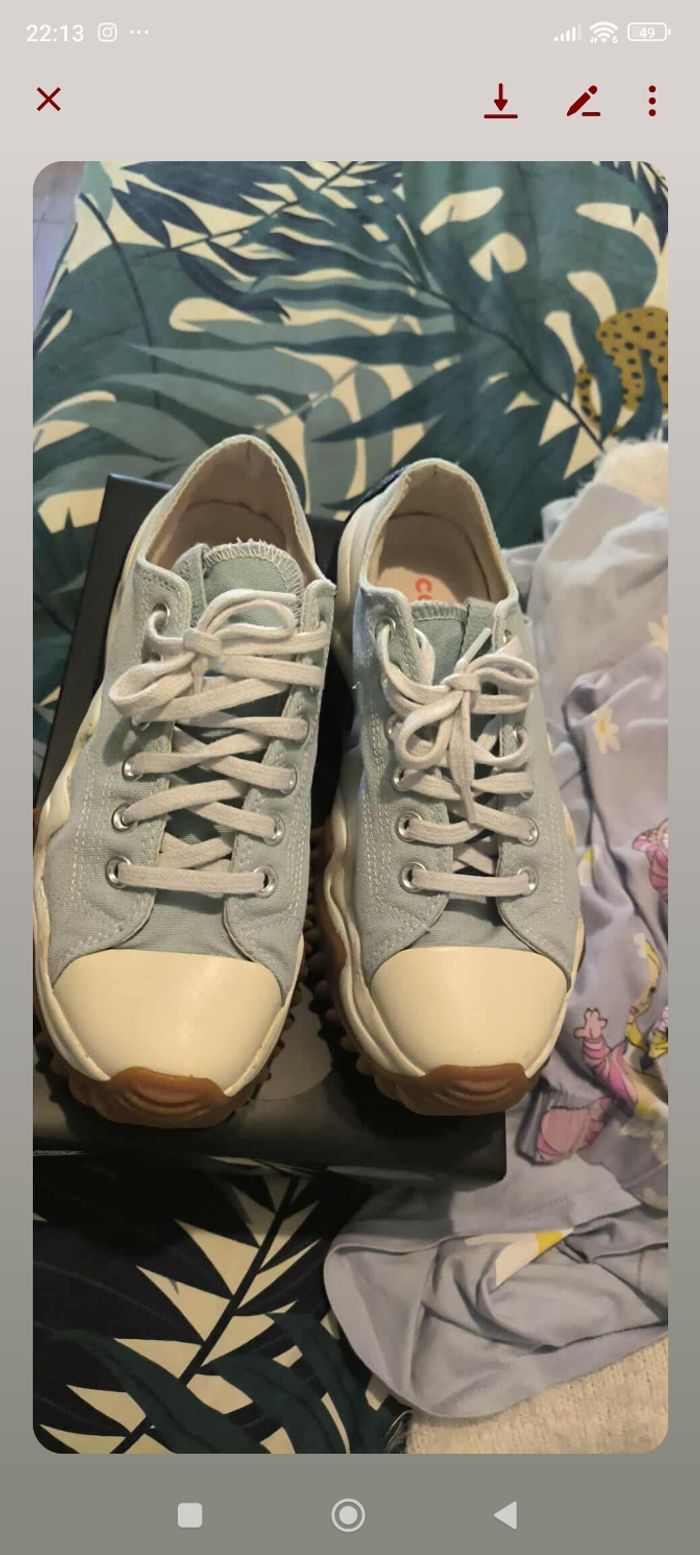 Converse bleu ciel - photo numéro 2