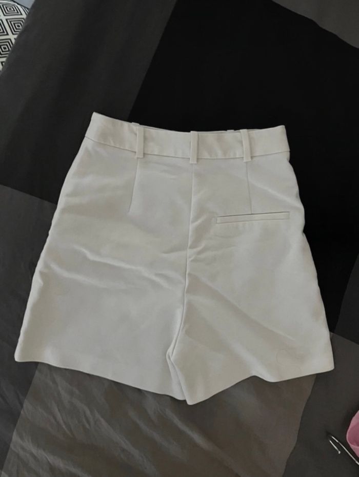 Short taille haute blanc Zara - photo numéro 5