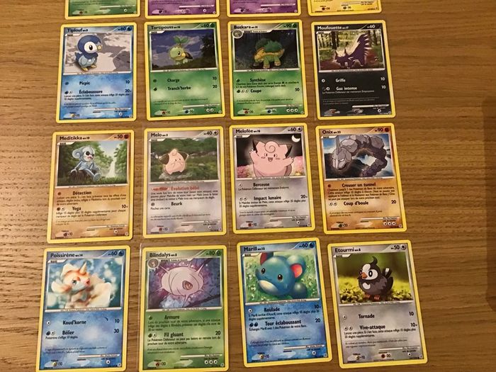 Lot 24 cartes Pokémon anciennes vintage diamant perle base 2007 bon état - photo numéro 2
