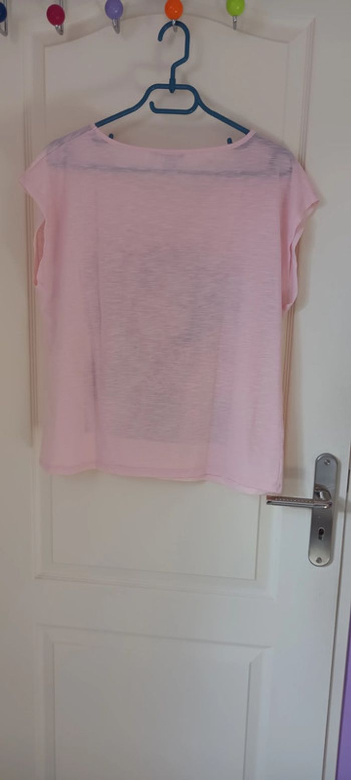 T-shirt femme rose - photo numéro 2