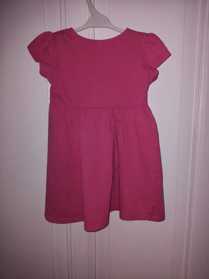 Petite robe tout en coton rose - photo numéro 3