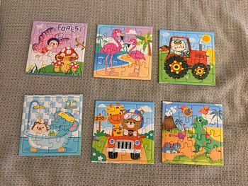 Lot de 6 puzzle de poche