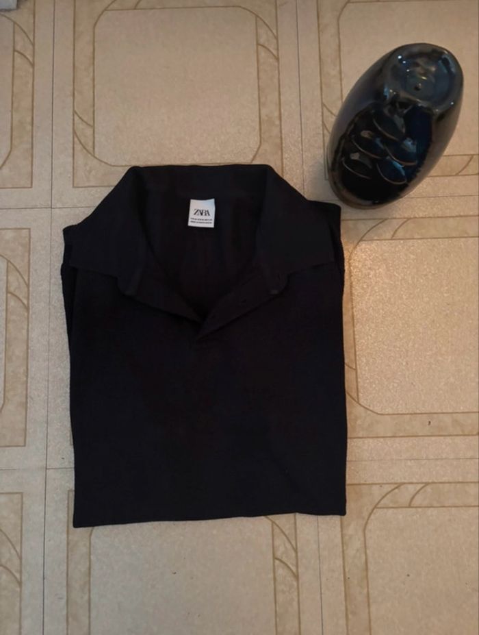 Polo Zara bleu marine – Taille M - photo numéro 4