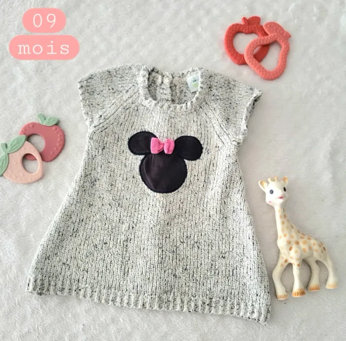 Robe en laine hiver Disney Minnie 09mois