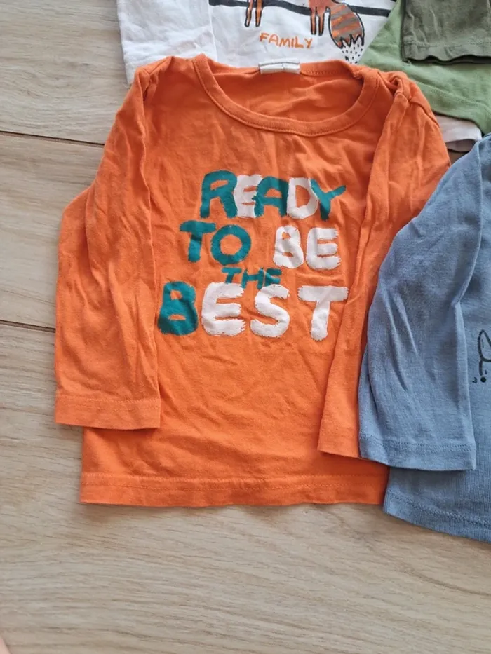 Lot tee shirt manche longue 18 mois - photo numéro 3