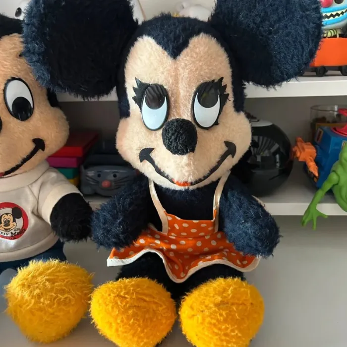 Lot 2 peluches disney mickey minnie vintage - photo numéro 3