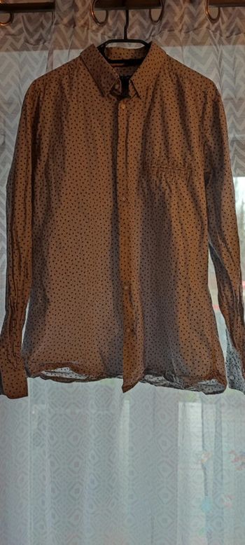 Chemise à motifs manches longues