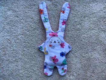 Doudou lapin florale double face Catimini 🌻