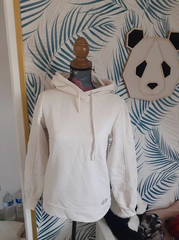 Sweat beige à capuche XS