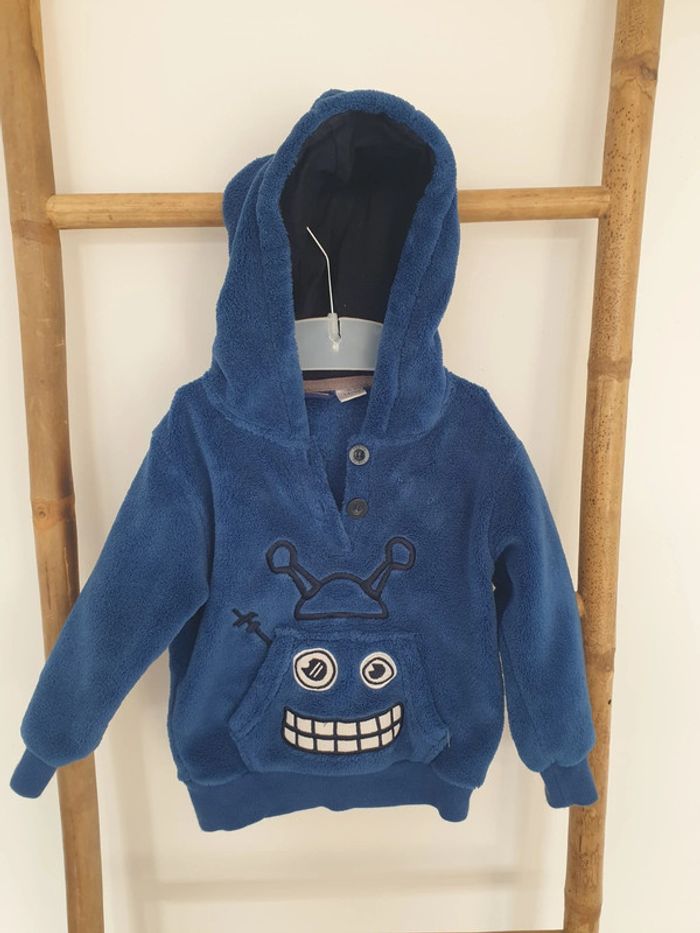 Polaire bleu 9 mois garçon