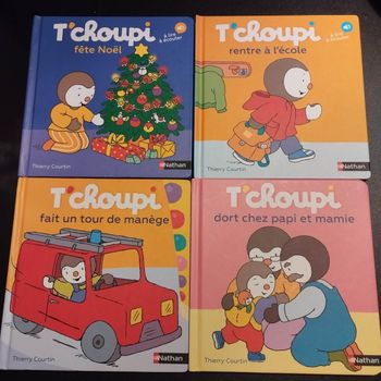Livres Nathan enfants T'choupi lot de 4