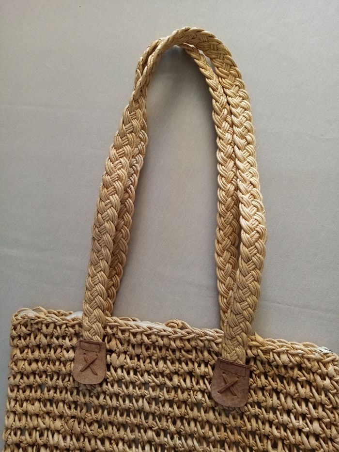 Sac de plage en paille - photo numéro 3