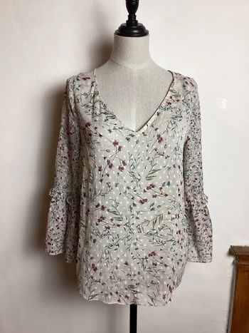 Blouse écrue fleurie Esprit 38