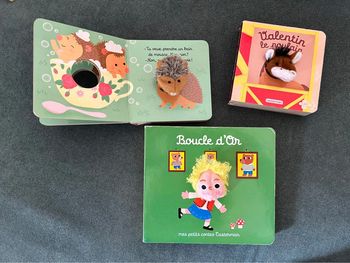Lot 3 livres marionnette