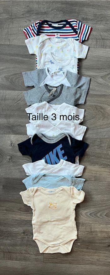 Lot de 11 bodys taille 3 mois Orchestra Absorba Petit bateau Obaïbi