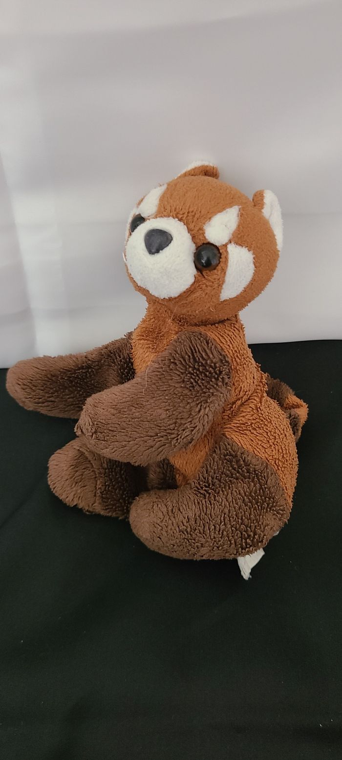 doudou panda roux microbilles - photo numéro 3