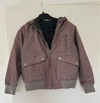 Petite veste réversible à carreaux 8 ans réversible