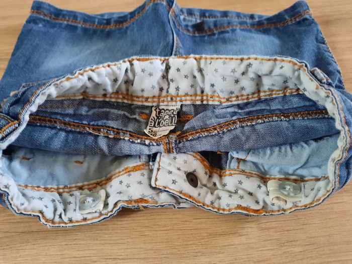 Jupe courte en jean bleue TAO 5 ans - photo numéro 4