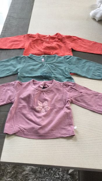 Tee-shirts lot de 3   3mois Gemo baby